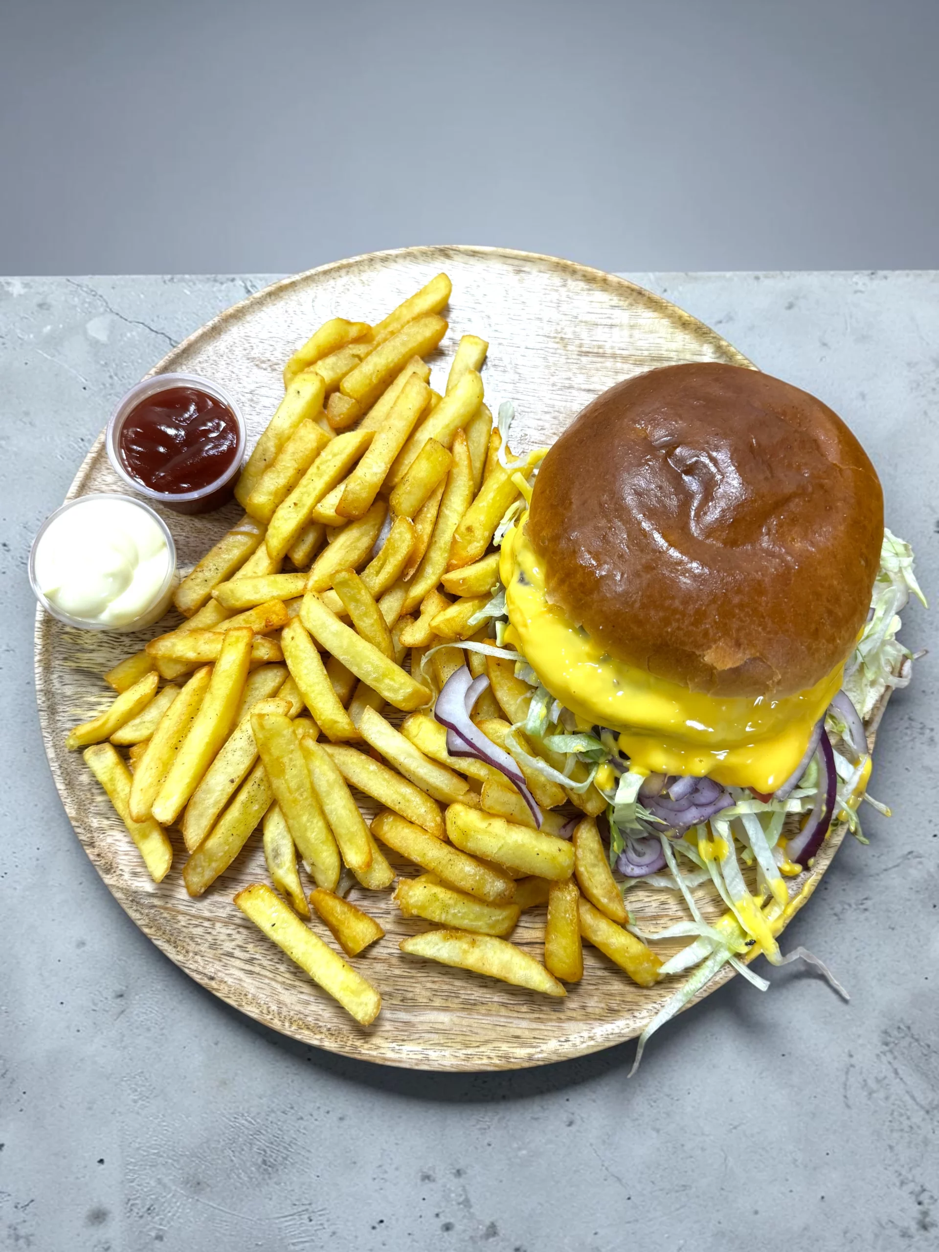 Burger simple double Istanbul Kebab Houdain