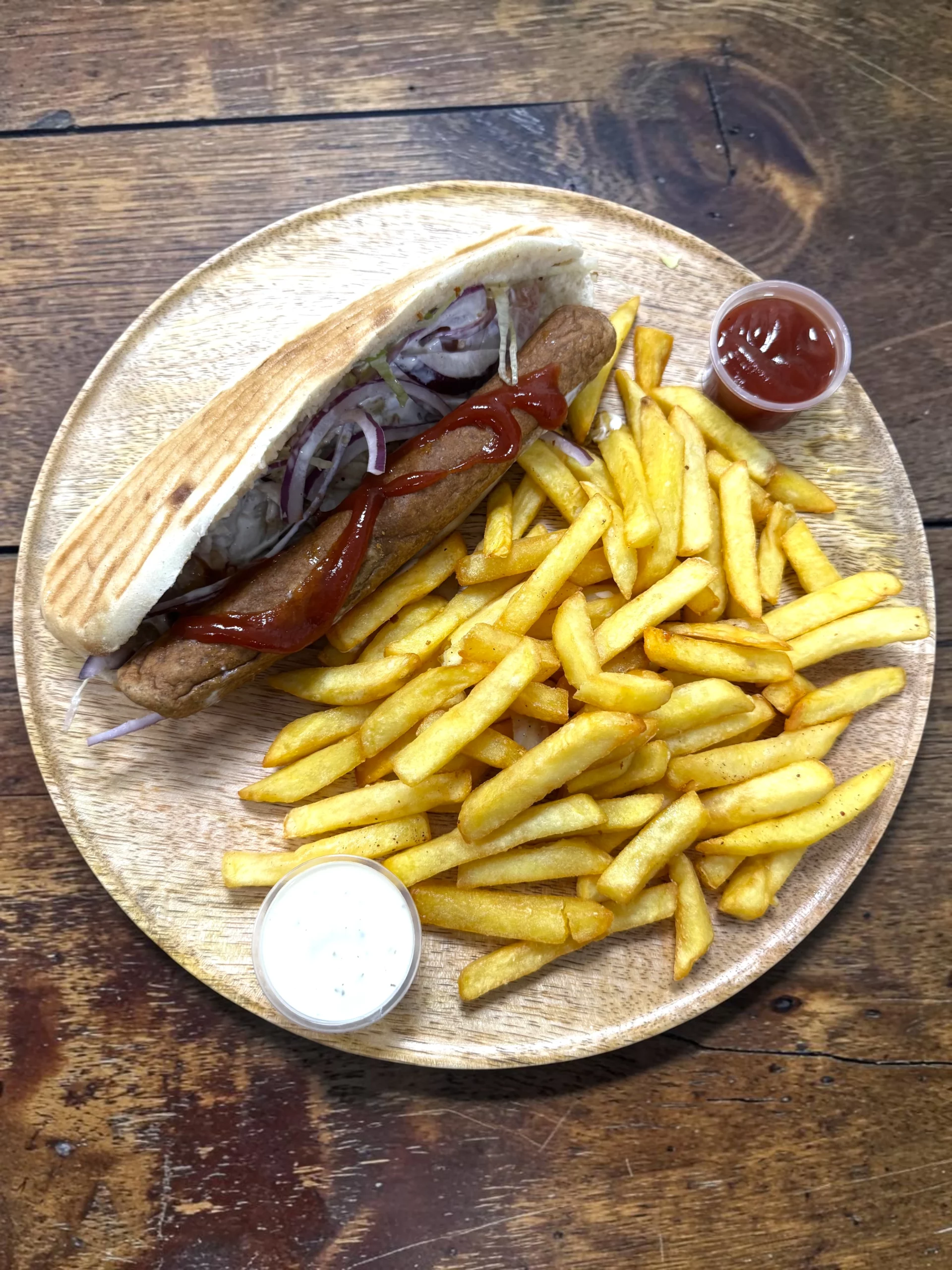 Kebab fricadelle Istanbul Kebab Houdain - galette fricadelle crudités sauce