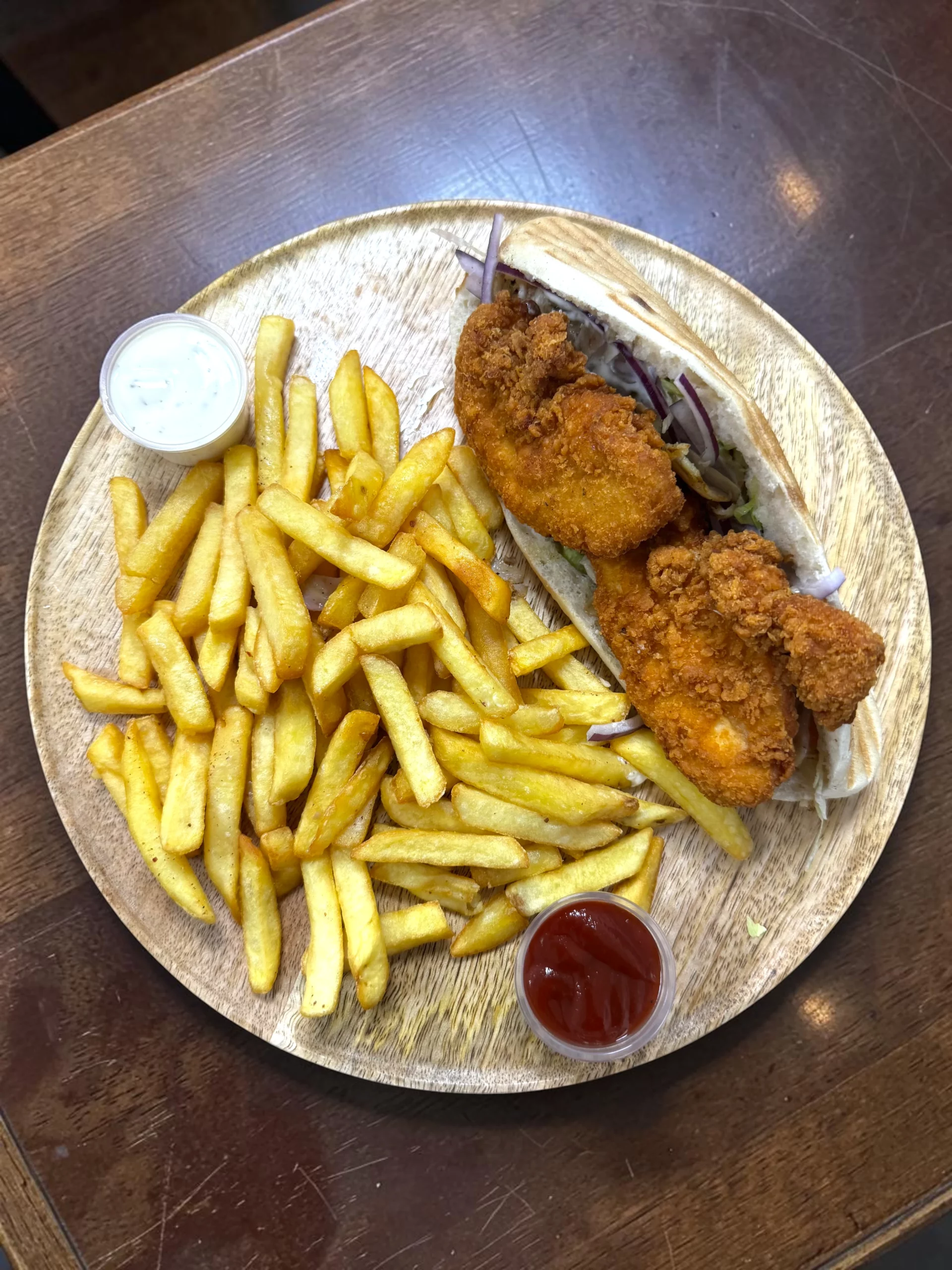 Kebab tenders Istanbul Kebab Houdain - galette tenders crudités sauce